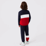 Kids Lacoste V0ZN3237 Navy Blue White Red LAW Branded Crew Neck Sweatshirt - Image 2