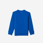 Kids Lacoste V0ZN3241 Blue K1Q Contrast Branded Colorblock Sweatshirt - Image 2