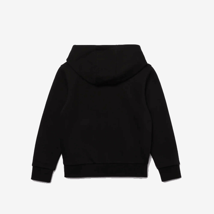 Kids Lacoste V0ZN3260 Black Navy Blue DY4 SPORT Tennis Zippered Fleece Sweatshirt - Image 2