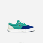 Kids Lacoste V0ZN3264 Blue Green BG3 Jump Serve Lace Canvas Sneakers