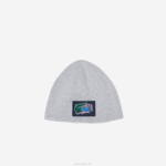 Kids Lacoste V0ZN3278 Grey Chine CCA Comic Effect Badge Beanie