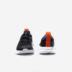 Kids Lacoste V0ZN3298 Black Blue 011 Run Spin Knit Textile Color Contrast Sneakers - Image 4