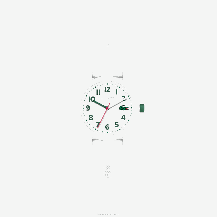 Kids Lacoste V0ZN3299 White 000 12.12 White Silicone Strap Watch - Image 2