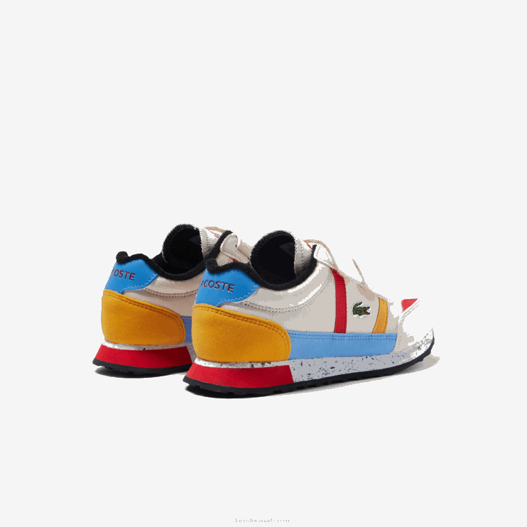 Kids Lacoste V0ZN3306 Off White & Yellow HT3 Partner Winter Synthetic Outdoor Shoes - Image 3