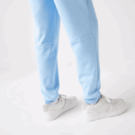 Men Lacoste V0ZN1008 Blue HBP Tapered Fit Fleece Trackpants - Image 4