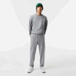 Men Lacoste V0ZN1012 Grey Chine YRD Print Trackpants