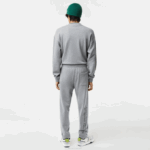Men Lacoste V0ZN1012 Grey Chine YRD Print Trackpants - Image 3