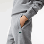 Men Lacoste V0ZN1012 Grey Chine YRD Print Trackpants - Image 4