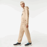 Men Lacoste V0ZN1013 Beige 4JW Print Trackpants