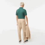 Men Lacoste V0ZN1013 Beige 4JW Print Trackpants - Image 3