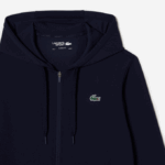 Men Lacoste V0ZN1019 Navy Blue 423 SPORT Mesh Panels Hoodie - Image 5