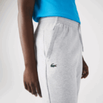 Men Lacoste V0ZN1020 Chine Light Grey 9YA Mesh Panels Trackpants - Image 2