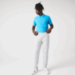 Men Lacoste V0ZN1020 Chine Light Grey 9YA Mesh Panels Trackpants