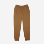 Men Lacoste V0ZN1025 Brown Z0W Tapered Fit Fleece Trackpants - Image 5