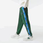 Men Lacoste V0ZN1026 Green 132 Branded Band Trackpants - Image 2