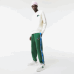 Men Lacoste V0ZN1026 Green 132 Branded Band Trackpants