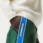 Men Lacoste V0ZN1026 Green 132 Branded Band Trackpants - Image 4