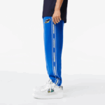 Men Lacoste V0ZN1028 Blue K1Q Branded Band Trackpants - Image 2