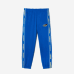 Men Lacoste V0ZN1028 Blue K1Q Branded Band Trackpants - Image 4
