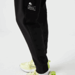 Men Lacoste V0ZN1043 Black 031 Reflective Print Trackpants - Image 8