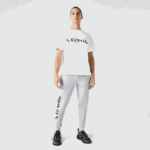 Men Lacoste V0ZN1044 Grey Chine CCA Reflective Print Trackpants