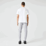 Men Lacoste V0ZN1044 Grey Chine CCA Reflective Print Trackpants - Image 3