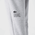 Men Lacoste V0ZN1044 Grey Chine CCA Reflective Print Trackpants - Image 4