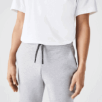 Men Lacoste V0ZN1044 Grey Chine CCA Reflective Print Trackpants - Image 7