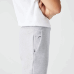 Men Lacoste V0ZN1044 Grey Chine CCA Reflective Print Trackpants - Image 9