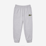 Men Lacoste V0ZN1048 Grey Chine CCA Organic Cotton Fleece Trackpants - Image 5