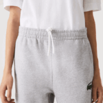 Men Lacoste V0ZN1048 Grey Chine CCA Organic Cotton Fleece Trackpants - Image 6