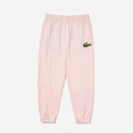 Men Lacoste V0ZN1050 Light Pink T03 Organic Cotton Fleece Trackpants - Image 5