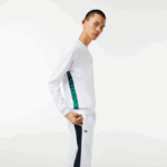 Men Lacoste V0ZN1056 White 001 SPORT Printed Tennis Sweatshirt