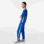Men Lacoste V0ZN1057 Blue K1Q SPORT Printed Tennis Sweatshirt - Image 2