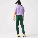 Men Lacoste V0ZN1058 Green Blue DQA Contrast Bands Trackpants - Image 3