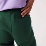 Men Lacoste V0ZN1058 Green Blue DQA Contrast Bands Trackpants - Image 6