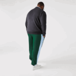 Men Lacoste V0ZN1058 Green Blue DQA Contrast Bands Trackpants - Image 9