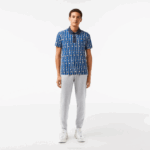 Men Lacoste V0ZN1061 Grey Chine CCA Tapered Fit Fleece Trackpants
