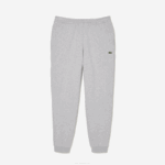 Men Lacoste V0ZN1061 Grey Chine CCA Tapered Fit Fleece Trackpants - Image 5