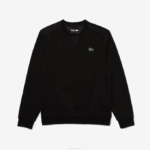 Men Lacoste V0ZN1063 Black C31 SPORT Mesh Panels Sweatshirt - Image 5
