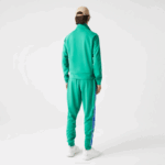 Men Lacoste V0ZN1070 Green HD2 Heritage High-Neck Zip Sweatshirt - Image 3