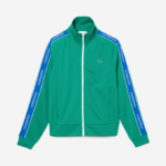 Men Lacoste V0ZN1070 Green HD2 Heritage High-Neck Zip Sweatshirt - Image 5