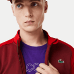 Men Lacoste V0ZN1076 Bordeaux Red 6HJ SPORT Thermal Golf Jacket - Image 7