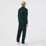 Men Lacoste V0ZN1077 Green YZP Contrast Side Band Trackpants - Image 2