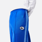 Men Lacoste V0ZN1079 Blue K1Q Contrast Side Band Trackpants - Image 5