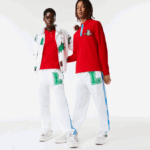 Men Lacoste V0ZN1085 White SBH Water-Repellent Trackpants