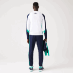 Men Lacoste V0ZN1089 Navy Blue 166 SPORT Side Prints Tennis Trackpants - Image 3