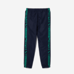 Men Lacoste V0ZN1089 Navy Blue 166 SPORT Side Prints Tennis Trackpants - Image 5