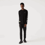 Men Lacoste V0ZN1091 Black C31 SPORT Zippered Bottom Pants
