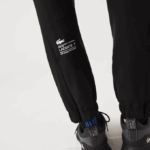 Men Lacoste V0ZN1091 Black C31 SPORT Zippered Bottom Pants - Image 4